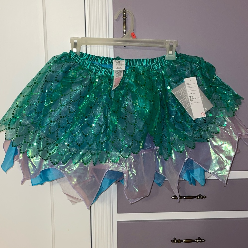 Disney girls mermaid skirt size 11/12 new with tags